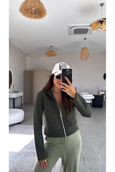 Buket Teke سترة غوص كاكي