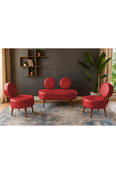 Azra Mobilya Dünya Modern Deri Koltuk Takımı | Şıklık ve Konforun Buluşması |...