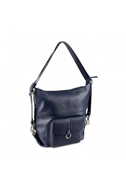 AZZURA Geantă Ayline, tip rucsac alb din piele 100% naturală