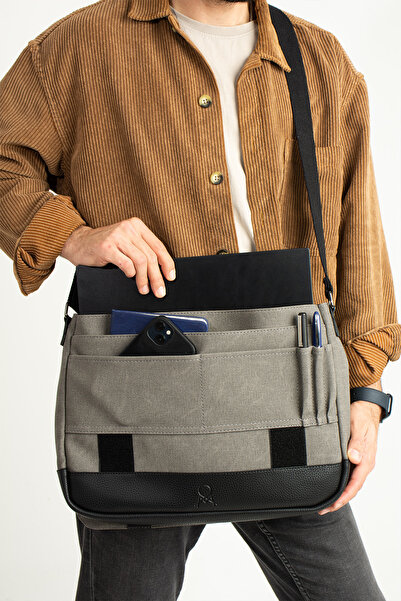 MEGA ÇANTA Canvas Series Large Volume Messenger Men's Bag