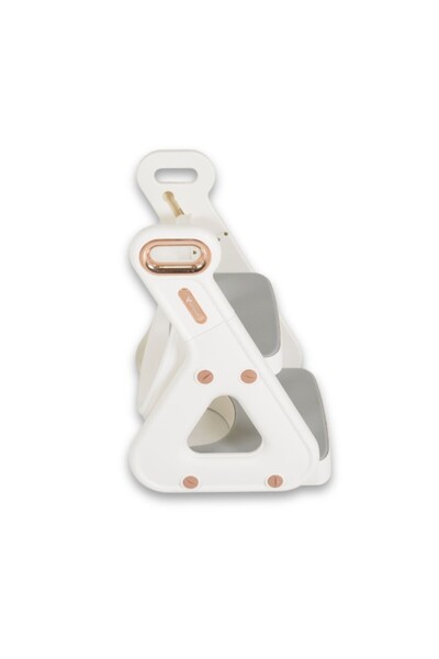 Cangaroo Scaun pliabil pentru copii, I-Stairs alb, cu adaptor pentru toaletă, vârstă recomandată 18 ani (L)