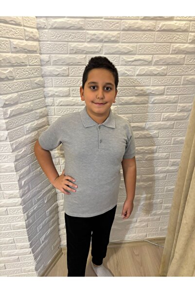 serkertaş tricou școlar din bumbac cu mânecă scurtă, cu guler polo, bordeaux