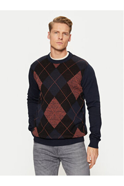 Indicode Ανδρικό Πουλόβερ INBAGGE 35-784 Μπλε Σκούρο Μπλε