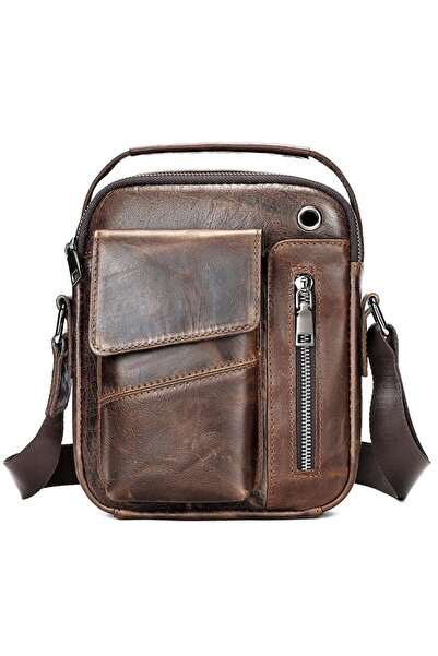 Busy Lady&Gentleman Hemlock men's bag, genuine leather, shoulder and handbag bag