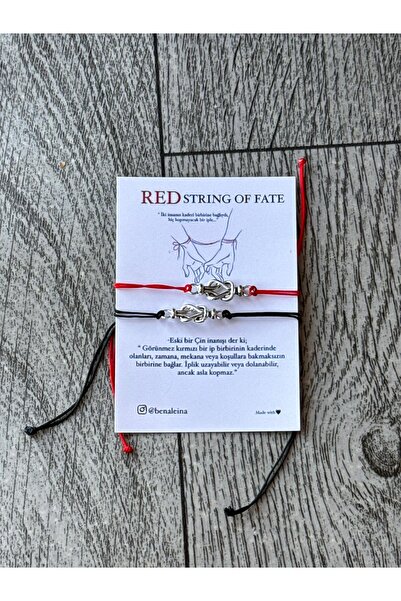 Ben Aleina Düğüm Bileklik Sevgili Bilekliği Red String Sevgili Düğümü