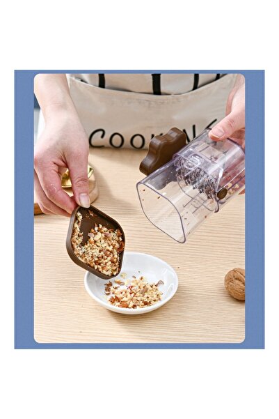 Flippy Manual Nut and Chocolate Crusher, ABS, 10 x 7.2 cm, Brown