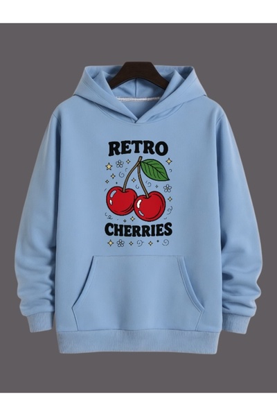 ArtYus Unisex Retro Cireșe Colorate Special cu imprimeu Bumbac supradimension...