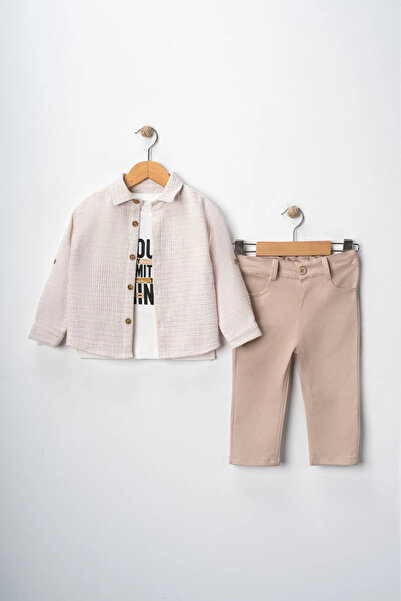 Bontino Αγόρια Τριπλό Αθλητικό Σετ με Ρυθμιζόμενο Μπλουζάκι, Παντελόνι και με...