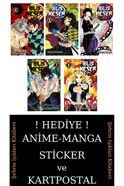 Gerekli Şeyler Yayıncılık İblis Keser 4-5-6-7-8 Manga Seti (5 KİTAP) / Demon ...
