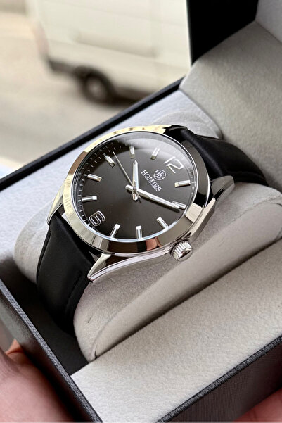 Homies ساعة يد رجالية أصلية مع حزام جلدي مع علبة هدايا وسوار هدية.HMDKD34321