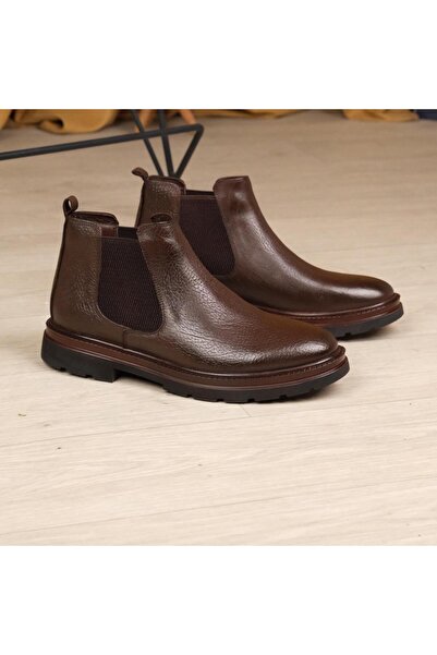 shot night Genuine Leather Chelsea Men's Boots