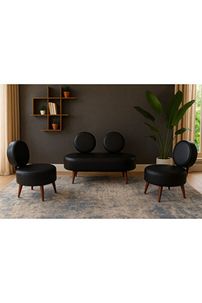 Azra Mobilya Dünya Modern Deri Koltuk Takımı | Şıklık ve Konforun Buluşması |...