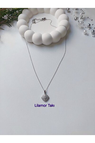 Lilamor Steel Zircon Stone Minimal North Star Necklace