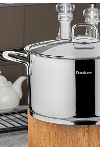 Cooker 26 cm Bomonti Stainless Steel 8.2 Liter Deep Pot
