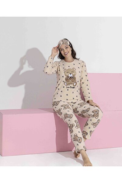 MEBA Anne-Kız (KOMBİNİ KENDİNİZ YAPIYORSUNUZ TEK ÜRÜN FİYATIDIR) Polar Pijama Takımı