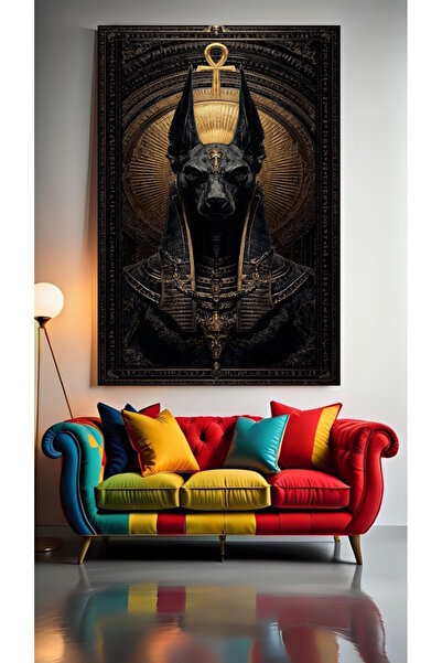 özkacar ANUBIS V1 Tablou pe pânză pentru decorarea casei, perete, salon, salo...