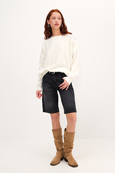 Addax Crew Neck Knitwear Sweater K2442