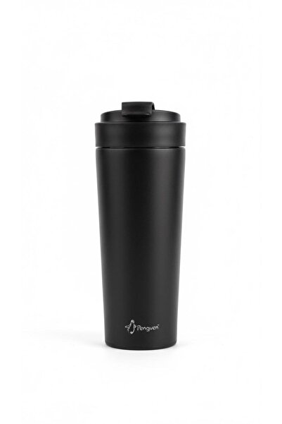 Penguen FLİP KAPAKLI ÇELİK MUG 500 ML