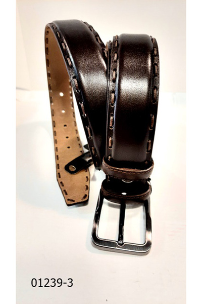 Genesis 3,5cm el işleme hakiki deri kemer