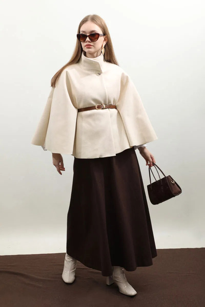 Look Kadıköy Kaşe Butterfly Jacket Poncho