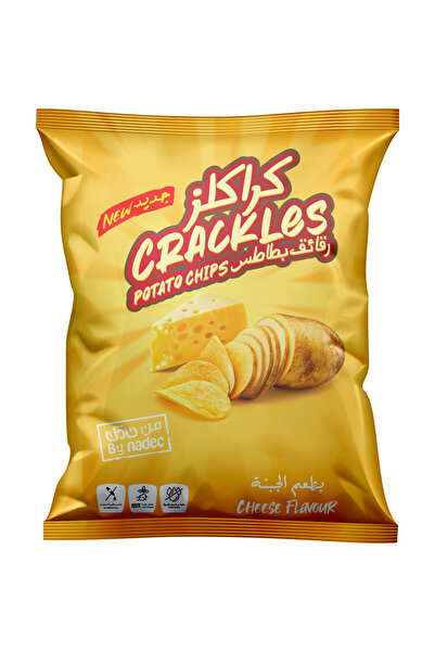 crackle رقائق البطاطس المقرمشة بالجبن، 155 غرام