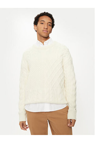 Tommy Hilfiger Pulover bărbătesc MW0MW36546 Alb