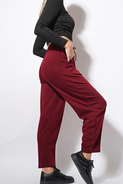 Pafi Moda Pantaloni Derp Modal Shalwar Balloon Roșu Claret