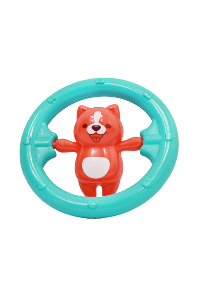 huanger - Baby Teddy Bear Teether And Rattle Toy For Newborns