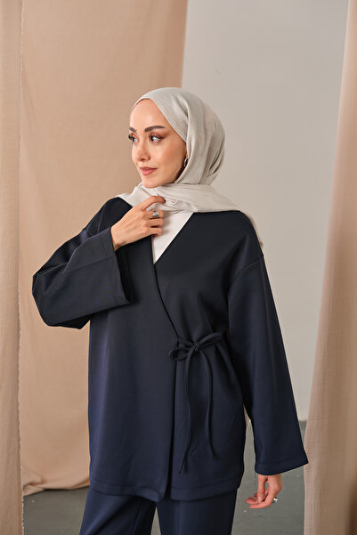 LOCCO Жіночий комплект з боковими зав'язками, синій