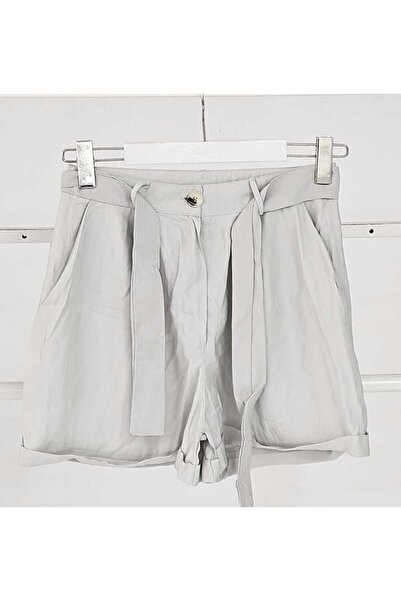 BETULAKSUBUTİK Modal Fabric Belted Shorts