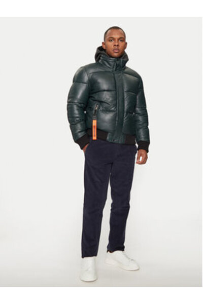 Milestone Geacă de piele bărbătească 43104021085 Verde