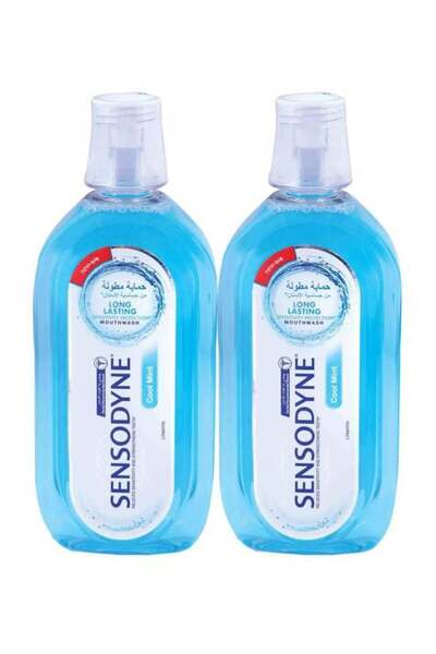 Sensodyne عبوة من غسول الفم بنكهة النعناع المنعش، 2 × 500 مل