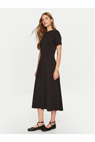 Tommy Hilfiger Rochie de zi cu zi pentru femei WW0WW43838 Negru