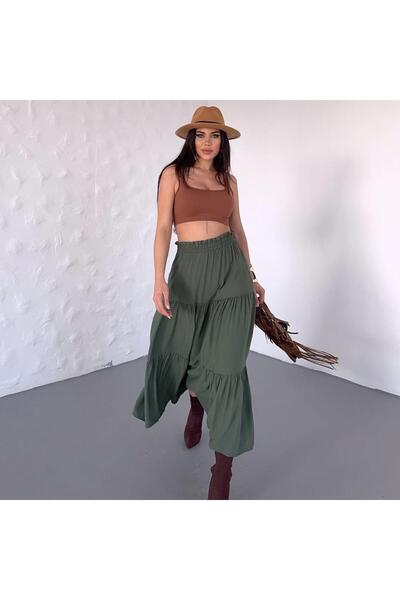 BETULAKSUBUTİK Elastic Waist Skirt