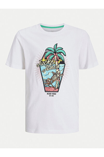 Jack & Jones Τζακ Τζόουνς Τζούνιορ Αγόρι Μπλουζάκι 12269825 Λευκό