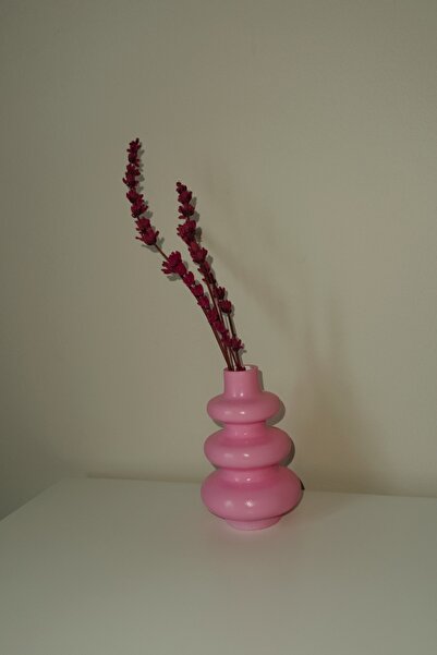 N&E Studio Spiral Görünümlü Vazo (Balon Form) | Minimalist Bohem Dekor Objesi