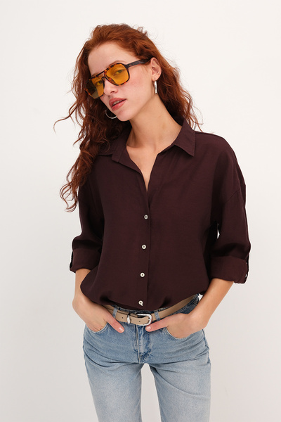 Addax Дългоръкавна риза с копчета G2893