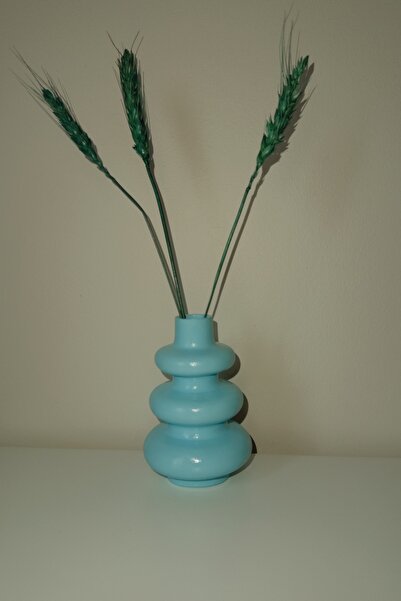 N&E Studio Spiral Görünümlü Vazo (Balon Form) | Minimalist Bohem Dekor Objesi