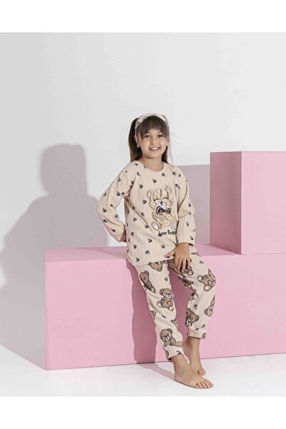 MEBA Anne-Kız (KOMBİNİ KENDİNİZ YAPIYORSUNUZ TEK ÜRÜN FİYATIDIR) Polar Pijama Takımı