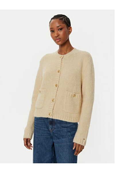 Tommy Hilfiger Women's Cardigan WW0WW44473 Beige