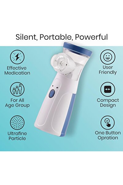 Denx Portable Ultrasonic Mesh Nebulizer for Children & Adults Silent Operation & Adjustable Fog,JSL-W302
