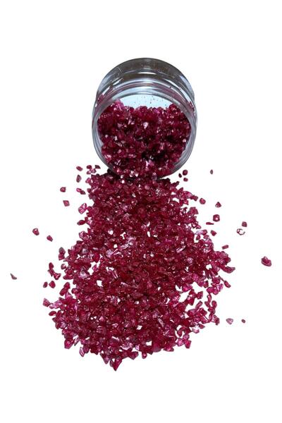 stonechem Epoksi Çalışmalarınız İçin Parlak Cam Kırıkları 2-4 mm KIRMIZI 100 gr