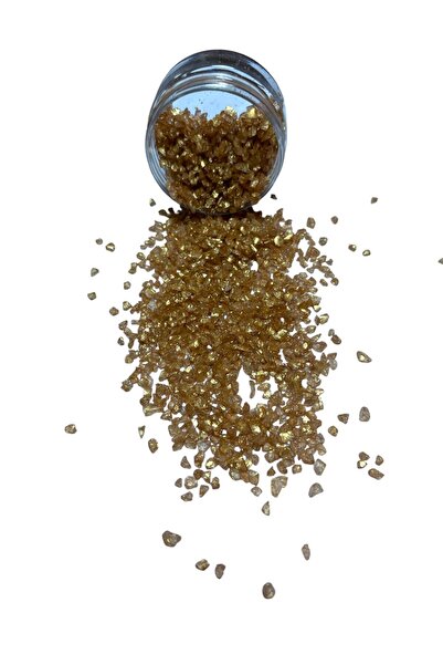 stonechem Epoksi Çalışmalarınız İçin Parlak Cam Kırıkları 2-4 mm ANTİK ALTIN ...