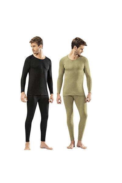 miss flex&fit KOTA ERKEK ASKER YEŞİLİ İÇLİK ALT ÜST TAKIM