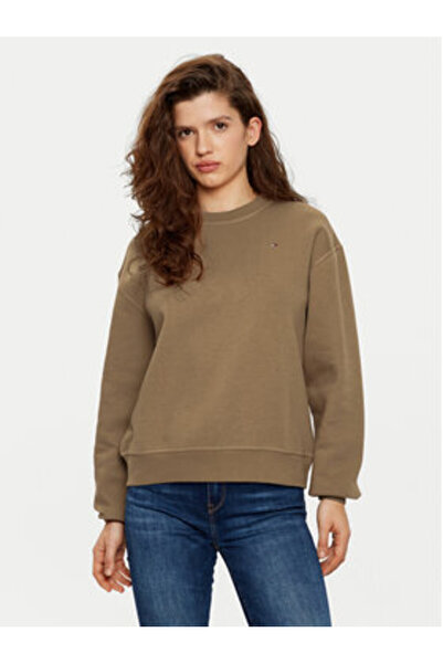 Tommy Hilfiger Γυναικείο Φούτερ WW0WW41246 Μπεζ