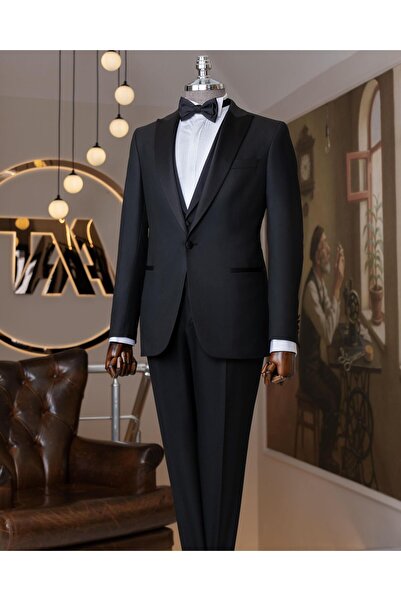 TerziAdemAltun İtalyan stil slim fit sivri yaka ceket yelek pantolon damatlık...