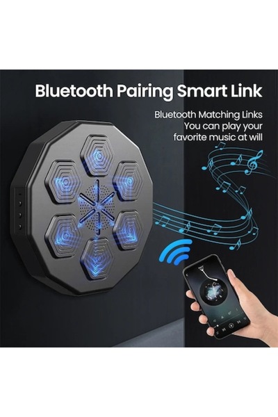 dalimag Aparat de box muzical, antrenor de box inteligent Bluetooth, montat p...