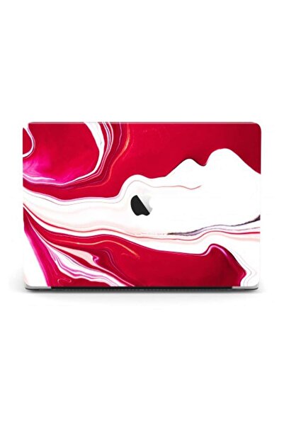 Optim Solution Husă de laptop pentru Apple MacBook Air 13 2020, marmură, roșu