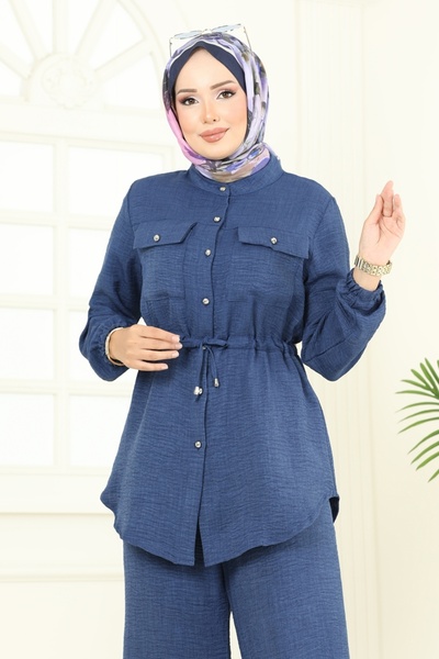 ModaMerve Göğüs Cep Detaylı Takım 9159PLK541-MS Laci