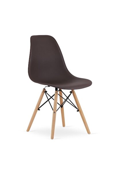 Leobert Scaun în stil scandinav, Artool, Osaka, PP, lemn, maro, 46x54x81 cm